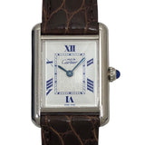 カルティエ Cartier マストタンク SM W1014054 ホワイト SV925 クオーツ レディース 腕時計