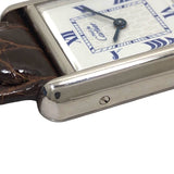 カルティエ Cartier マストタンク SM W1014054 ホワイト SV925 クオーツ レディース 腕時計