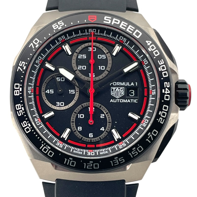 タグ・ホイヤー TAG HEUER フォーミュラ1 クロノグラフ CBZ2082.FT8096 ブラック チタン メンズ 腕時計