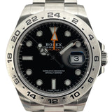 ロレックス ROLEX エクスプローラー2 216570 ブラック SS メンズ 腕時計