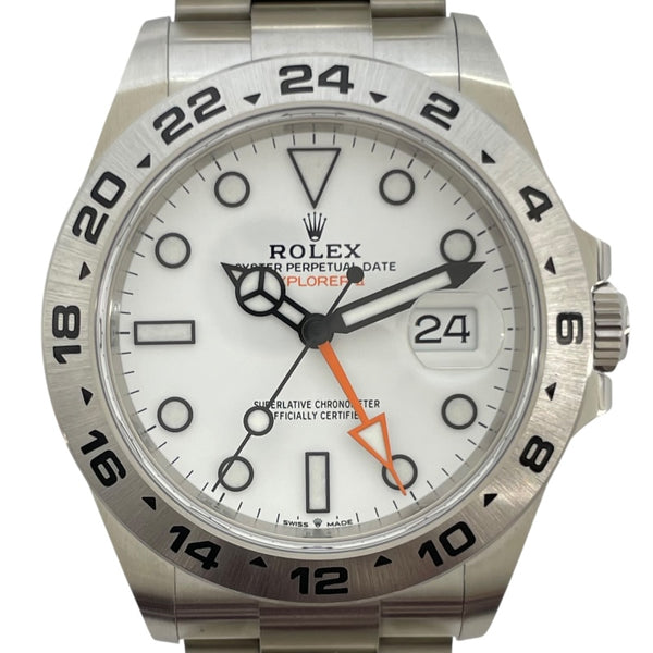 ロレックス ROLEX エクスプローラー2 226570 ホワイト SS メンズ 腕時計