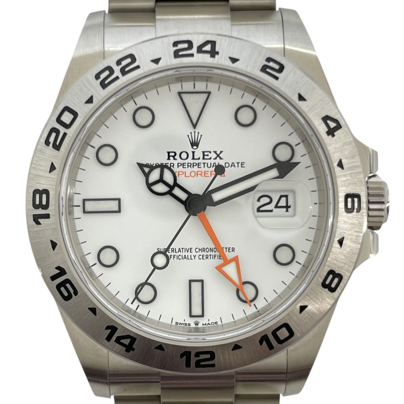 ロレックス ROLEX エクスプローラー2 226570 ホワイト SS メンズ 腕時計