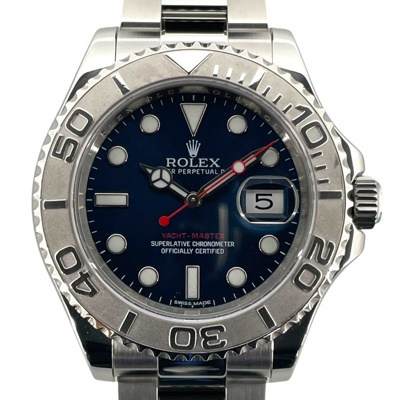ロレックス ROLEX ヨットマスター 40 116622 ブルー Pt/SS 自動巻き メンズ 腕時計