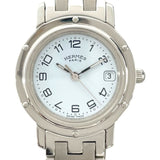 エルメス HERMES クリッパー CL4.210 ホワイト SS クオーツ レディース 腕時計