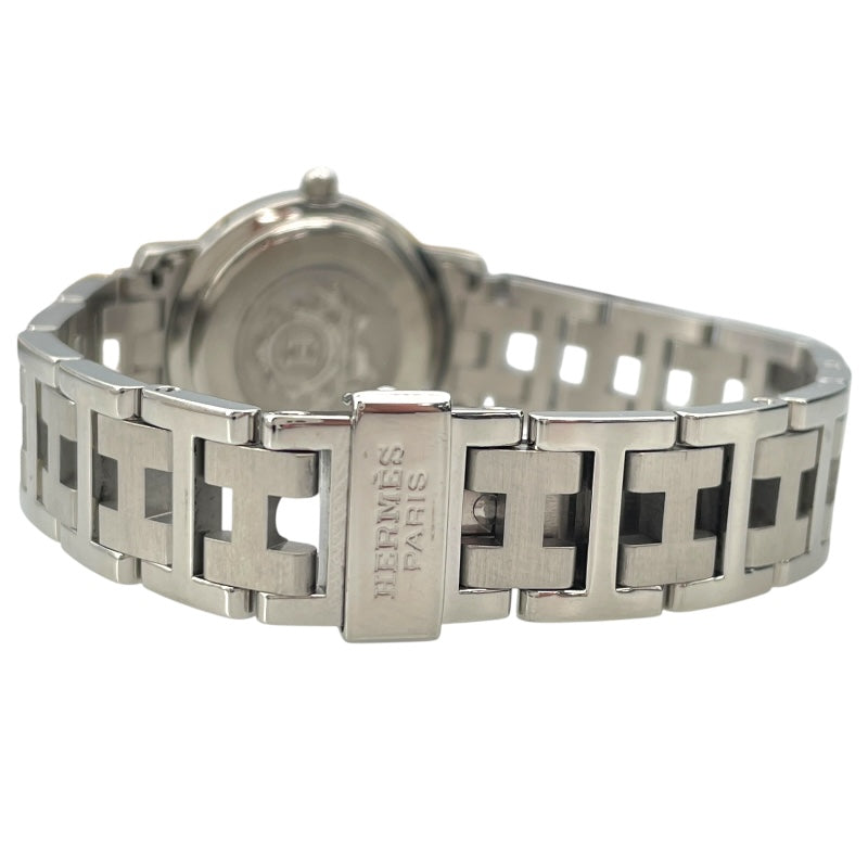 エルメス HERMES クリッパー CL4.210 ホワイト SS クオーツ レディース 腕時計