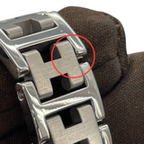 エルメス HERMES クリッパー CL4.210 ホワイト SS クオーツ レディース 腕時計