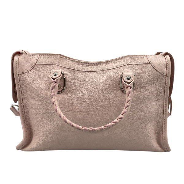 バレンシアガ BALENCIAGA クラシックメタリック エッジシティ 432831 ピンク レザー レディース ハンドバッグ