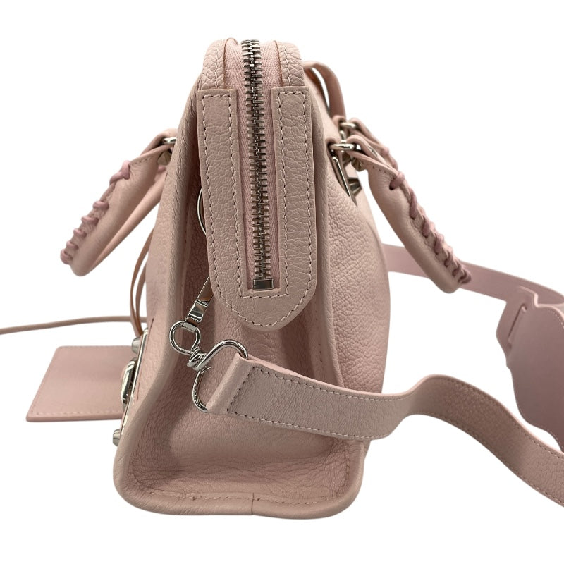バレンシアガ BALENCIAGA クラシックメタリック エッジシティ 432831 ピンク レザー レディース ハンドバッグ