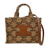 セリーヌ CELINE スモールカバタイス ブラウン トリオンフ/フェルト レディース ショルダーバッグ