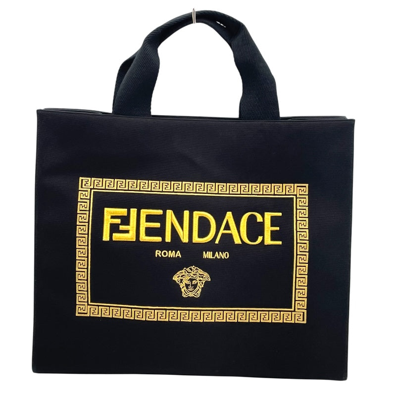 フェンディ FENDI フェンダーチェトート 7VA558 ブラック キャンパス レディース トートバッグ