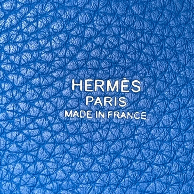 エルメス HERMES ピコタンロックMM X刻印 ブルーイドラ SV金具 トリヨンクレマンス レディース ハンドバッグ