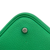 エルメス HERMES ピコタンロックMM　エクラ Z刻 ミント・ヴェールボスフォール　シルバー金具 トリヨン/スイフト レディース ハンドバッグ