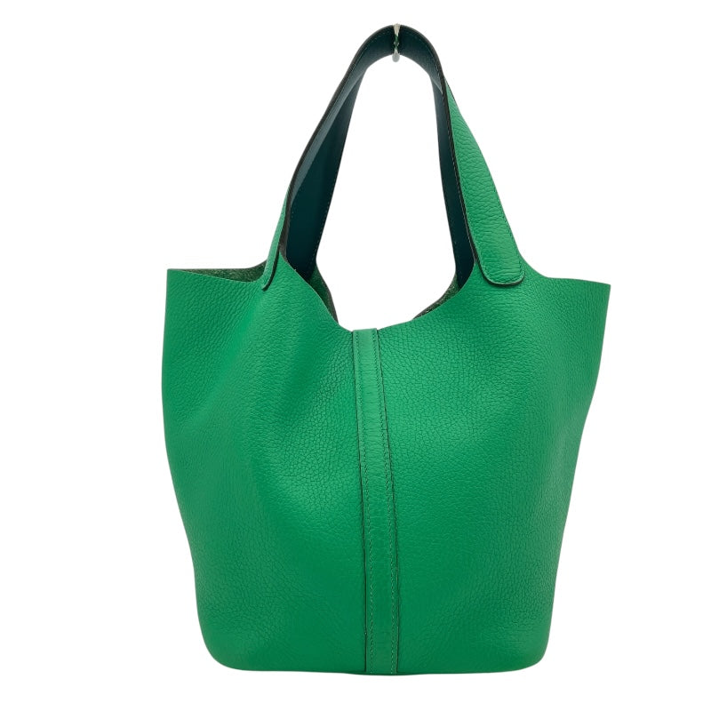 【新品同様/Vert Vertigo×Silver金具】HERMES ピコタンロック18 エルメス ピコタンロック18 PM アリゲーターマット ヴェールドー