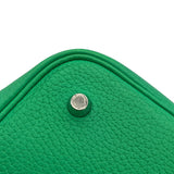 エルメス HERMES ピコタンロックMM　エクラ Z刻 ミント・ヴェールボスフォール　シルバー金具 トリヨン/スイフト レディース ハンドバッグ