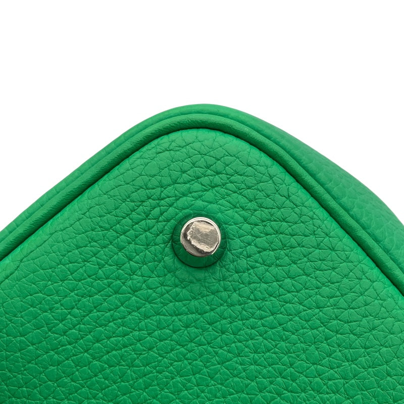 【新品同様/Vert Vertigo×Silver金具】HERMES ピコタンロック18 エルメス ピコタンロック18 PM アリゲーターマット ヴェールドー