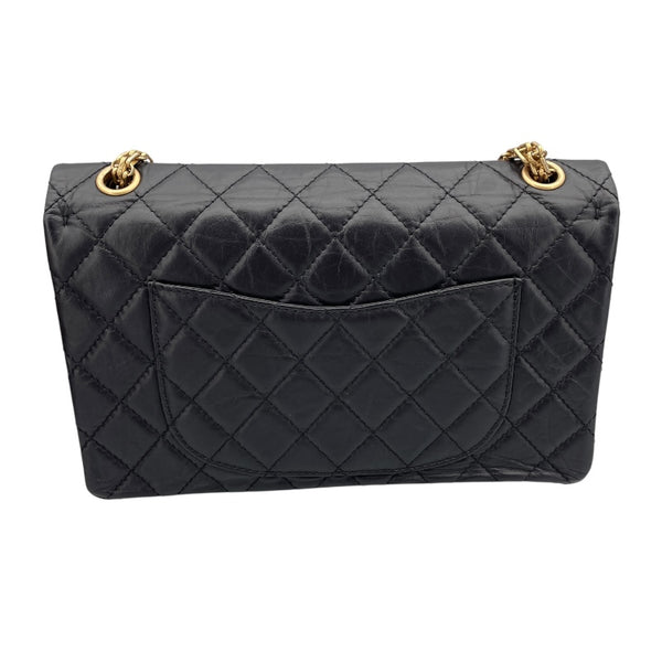 シャネル CHANEL シャネル2.55チェーンショルダー ブラック GD金具 カーフ レディース ショルダーバッグ