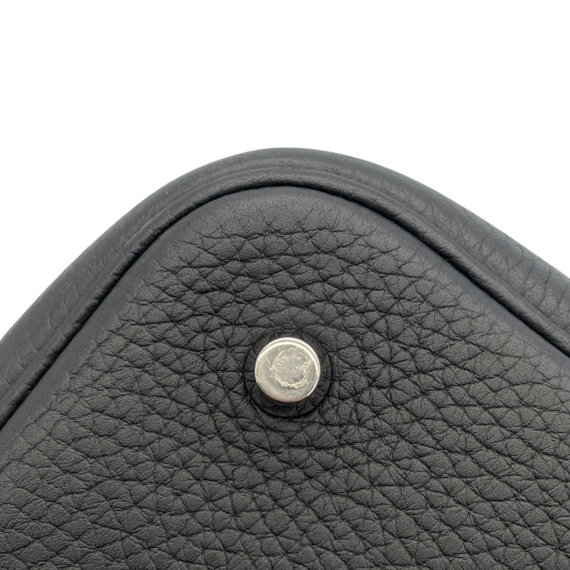 エルメス HERMES ピコタンロックMM Y刻 ブラック　シルバー金具 トリヨン レディース ハンドバッグ