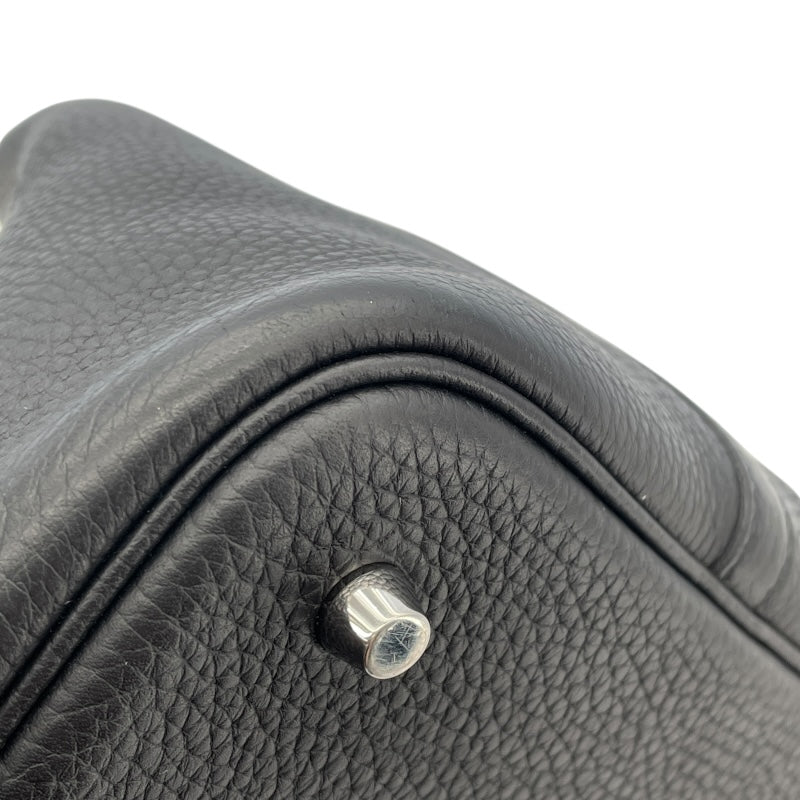 エルメス HERMES ピコタンロックMM Y刻 ブラック　シルバー金具 トリヨン レディース ハンドバッグ
