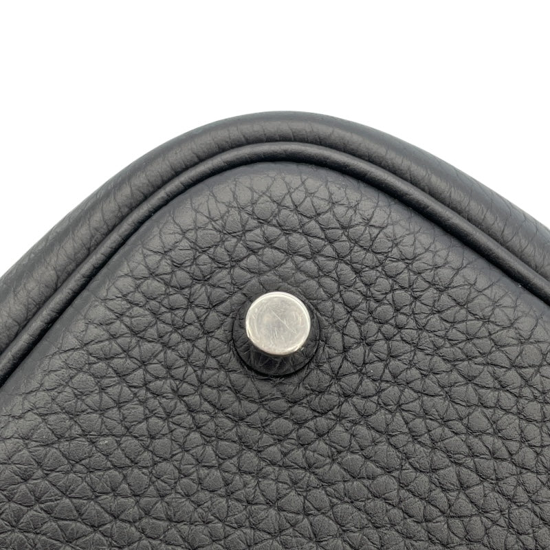 エルメス HERMES ピコタンロックMM Y刻 ブラック　シルバー金具 トリヨン レディース ハンドバッグ