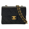 シャネル CHANEL ミニマトラッセ18 A01115　3番台 ブラック　ゴールド金具 ラムスキン レディース ショルダーバッグ