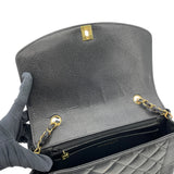 シャネル CHANEL ダイアナ25 A01165　3番台 ブラック　ゴールド金具 キャビアスキン レディース ショルダーバッグ
