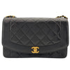 シャネル CHANEL ダイアナ25 A01165 2番台 ブラック　ゴールド金具 ラムスキン レディース ショルダーバッグ