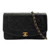 シャネル CHANEL ダイアナ25 A01165 2番台 ブラック　ゴールド金具 ラムスキン レディース ショルダーバッグ