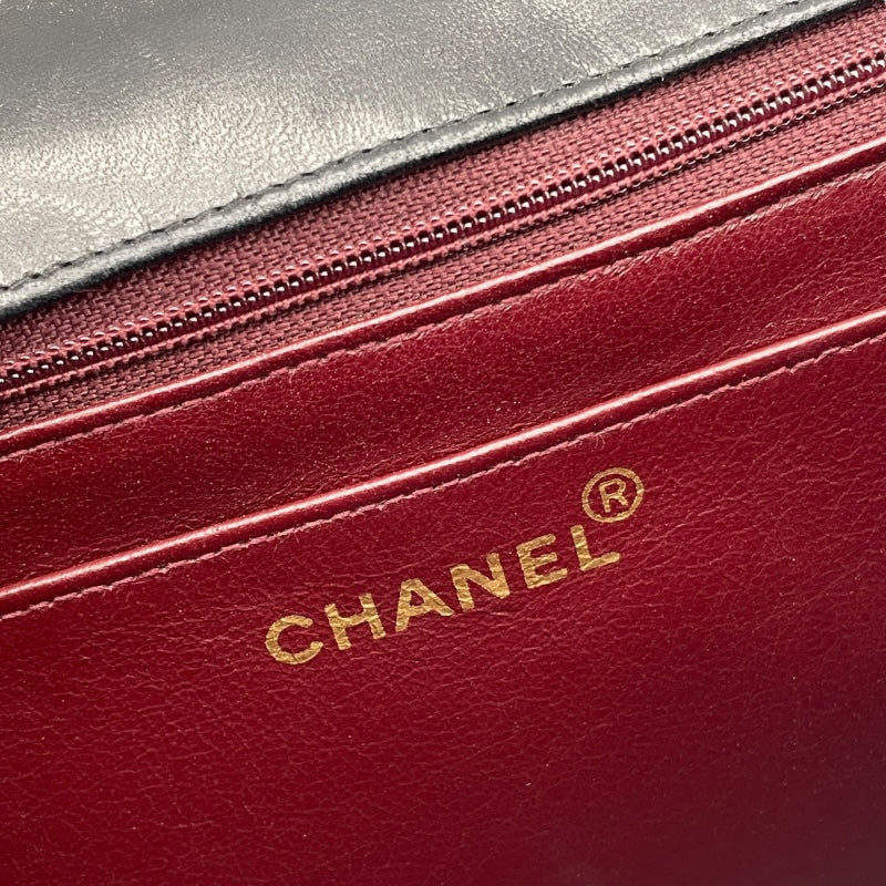 シャネル CHANEL ダイアナ25 A01165 2番台 ブラック　ゴールド金具 ラムスキン レディース ショルダーバッグ