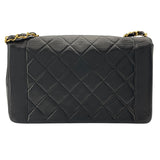 シャネル CHANEL ダイアナ25 A01165 2番台 ブラック　ゴールド金具 ラムスキン レディース ショルダーバッグ