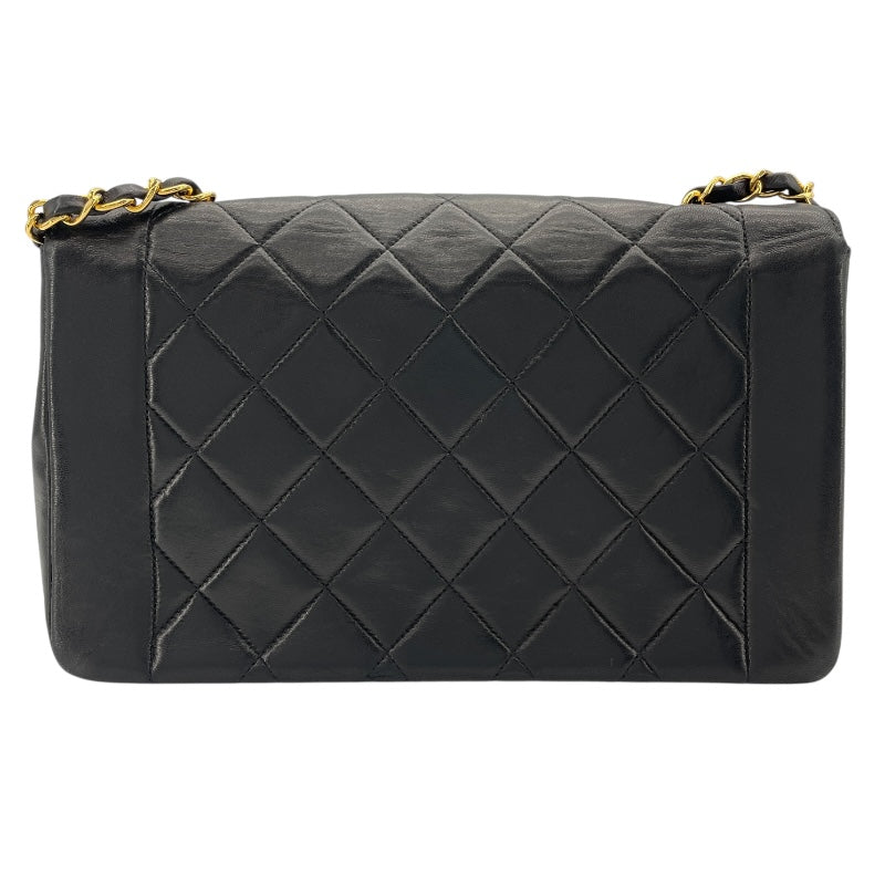 シャネル CHANEL ダイアナ25 A01165 2番台 ブラック　ゴールド金具 ラムスキン レディース ショルダーバッグ