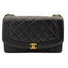 シャネル CHANEL ダイアナ25 A01165 3番台 ブラック　ゴールド金具 ラムスキン レディース ショルダーバッグ