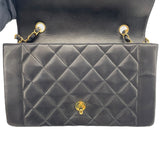 シャネル CHANEL ダイアナ25 A01165 30番台 ブラック　ゴールド金具 ラムスキン レディース ショルダーバッグ