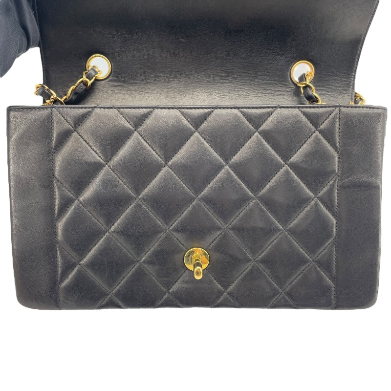 シャネル CHANEL ダイアナ25 A01165 30番台 ブラック　ゴールド金具 ラムスキン レディース ショルダーバッグ