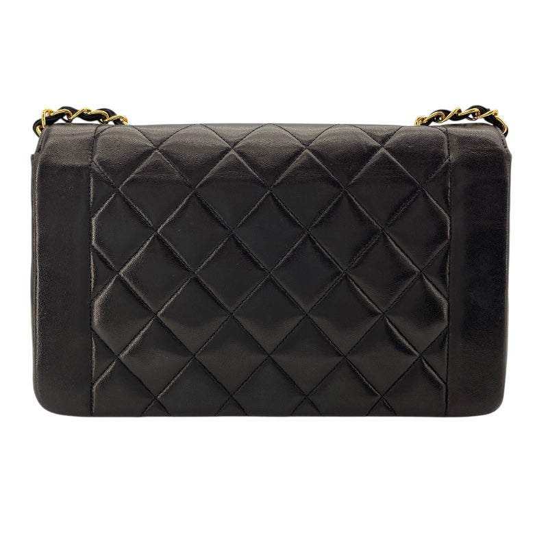 シャネル CHANEL ダイアナ25 A01165 30番台 ブラック　ゴールド金具 ラムスキン レディース ショルダーバッグ