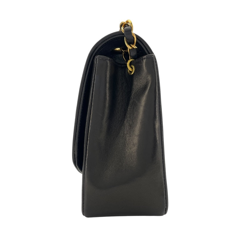 シャネル CHANEL ダイアナ25 A01165 30番台 ブラック　ゴールド金具 ラムスキン レディース ショルダーバッグ