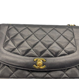 シャネル CHANEL ダイアナ25 A01165 30番台 ブラック　ゴールド金具 ラムスキン レディース ショルダーバッグ