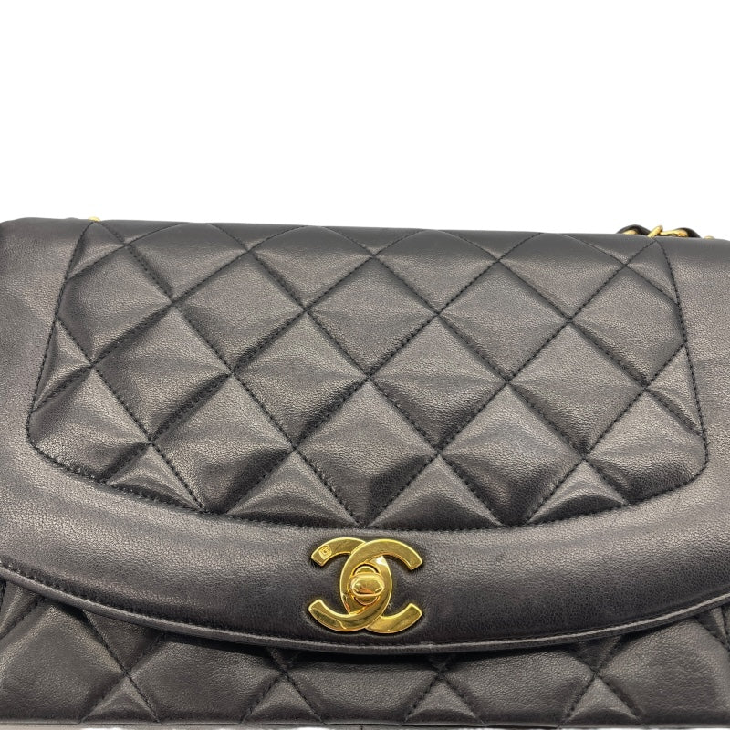 シャネル CHANEL ダイアナ25 A01165 30番台 ブラック　ゴールド金具 ラムスキン レディース ショルダーバッグ