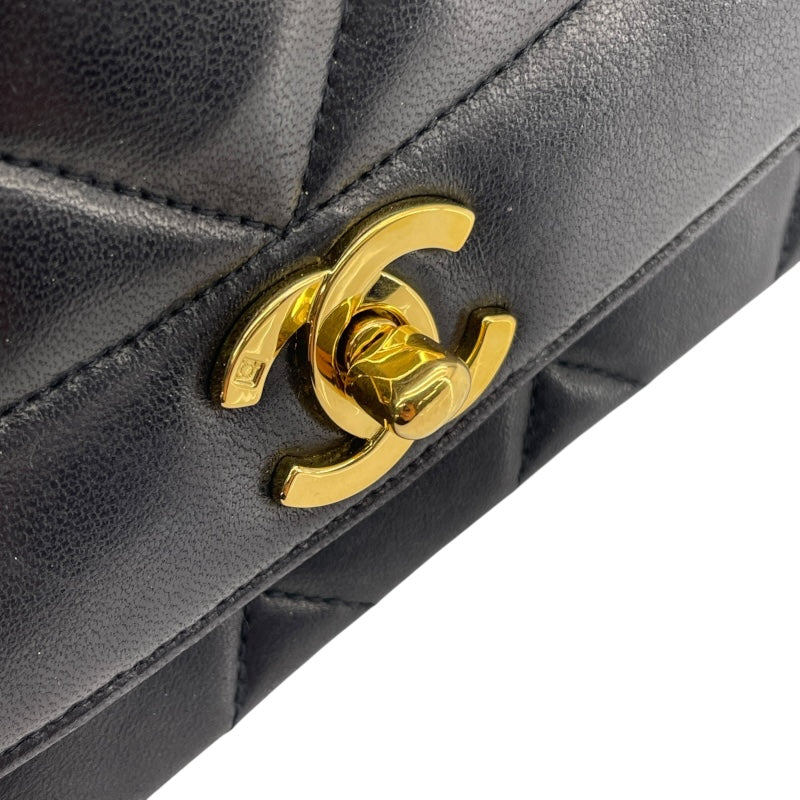 シャネル CHANEL ダイアナ25 A01165 30番台 ブラック　ゴールド金具 ラムスキン レディース ショルダーバッグ
