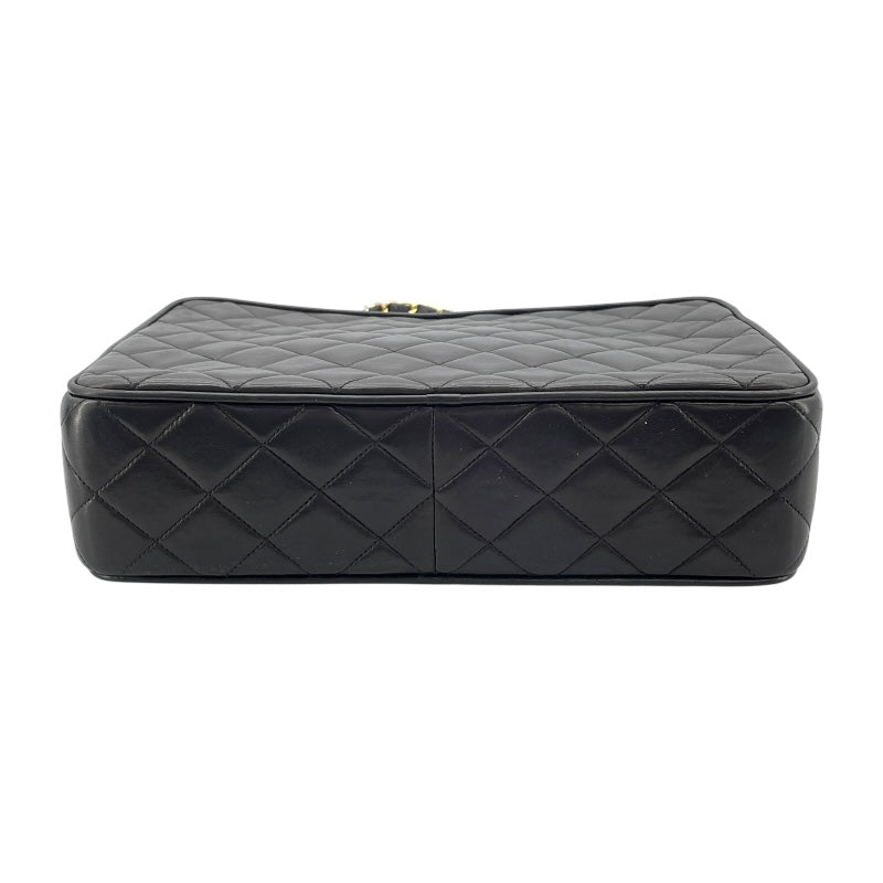 シャネル CHANEL マトラッセ チェーンショルダー 3番台 ブラック ゴールド金具 ラム レディース ショルダーバッグ