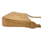 シャネル CHANEL マトラッセワンショルダー A22476 8番台 ベージュ　ゴールド金具 キャビアスキン レディース ショルダーバッグ