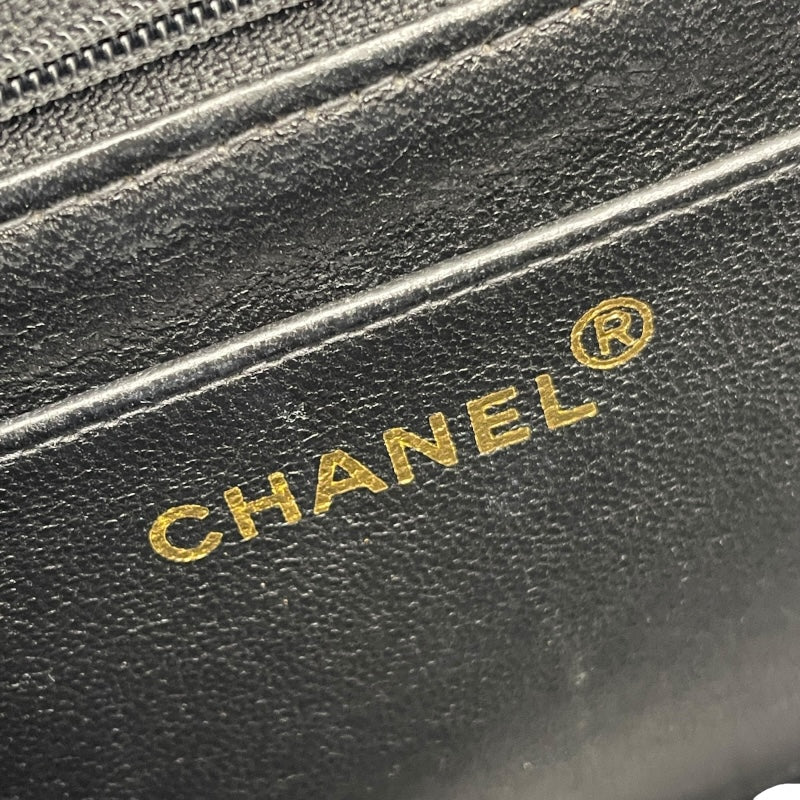 シャネル CHANEL ダイアナ25 A01165 3番台 ブラック　ゴールド金具 キャビアスキン レディース ショルダーバッグ