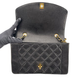 シャネル CHANEL ダイアナ25 A01165 3番台 ブラック　ゴールド金具 キャビアスキン レディース ショルダーバッグ