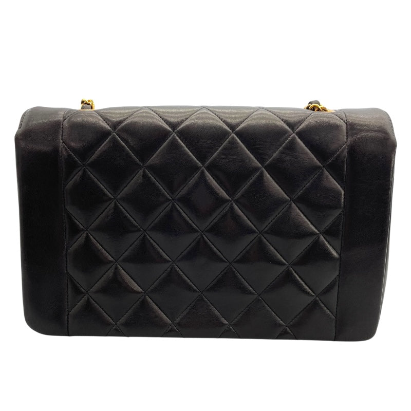 シャネル CHANEL ダイアナ25 A01165 3番台 ブラック ゴールド金具 ラムスキン レディース ショルダーバッグ