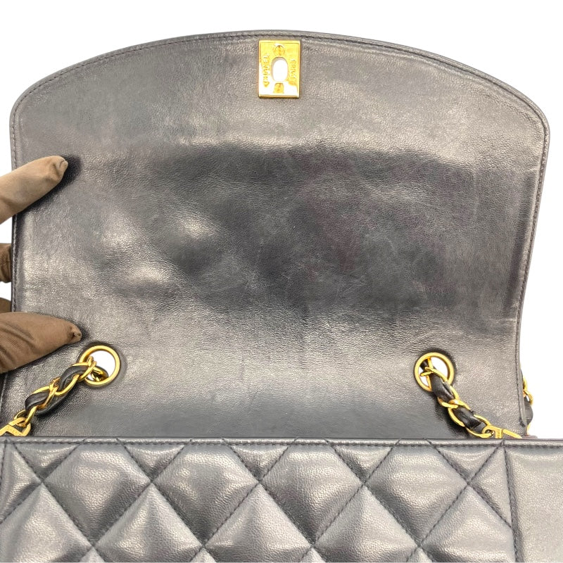 シャネル CHANEL ダイアナ25 A01165 3番台 ブラック ゴールド金具 ラムスキン レディース ショルダーバッグ