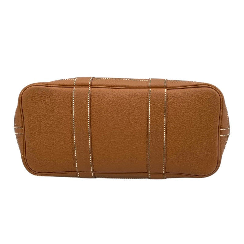 エルメス HERMES ガーデンパーティーTPM □M刻 ゴールド シルバー金具 ネゴンダ レディース ハンドバッグ