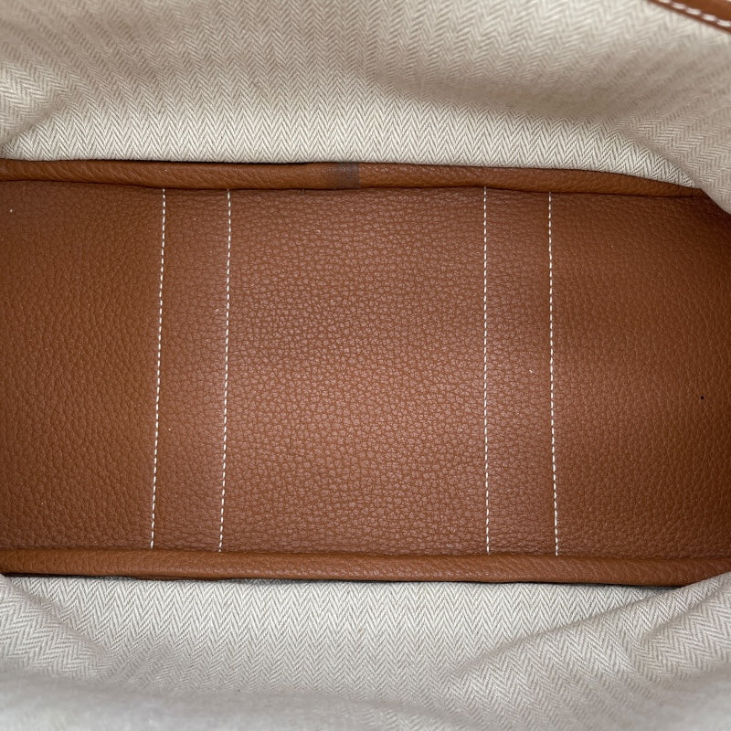 エルメス HERMES ガーデンパーティーTPM □M刻 ゴールド シルバー金具 ネゴンダ レディース ハンドバッグ