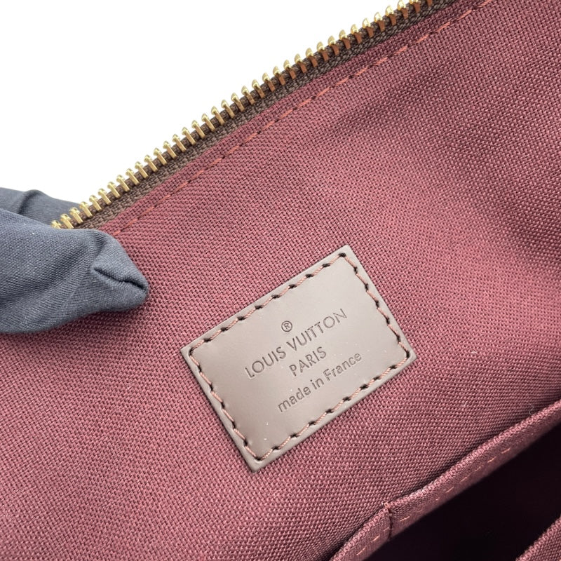 ルイ・ヴィトン LOUIS VUITTON イエナMM N41013 ブラウン ダミエ・エベヌ レディース トートバッグ