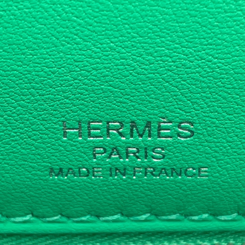 エルメス HERMES ケリー28　外縫い U刻 ミント SV金具 キャドリーユ レディース ショルダーバッグ