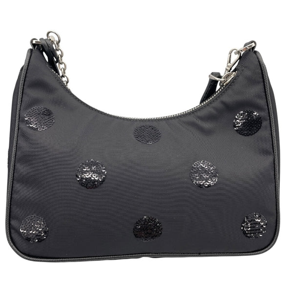 プラダ PRADA Re-Edition ショルダー 1BH204 ブラック ナイロン レディース ショルダーバッグ