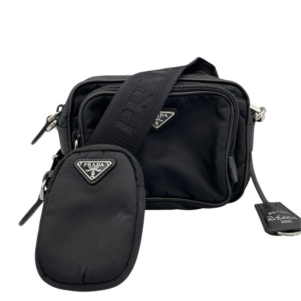プラダ PRADA リエディションショルダー ブラック ナイロン レディース ショルダーバッグ